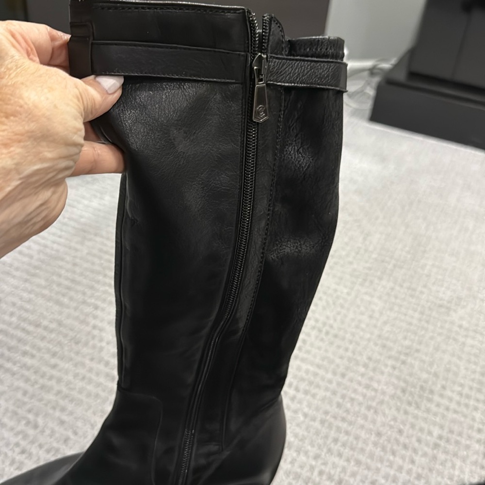 Tall black boots